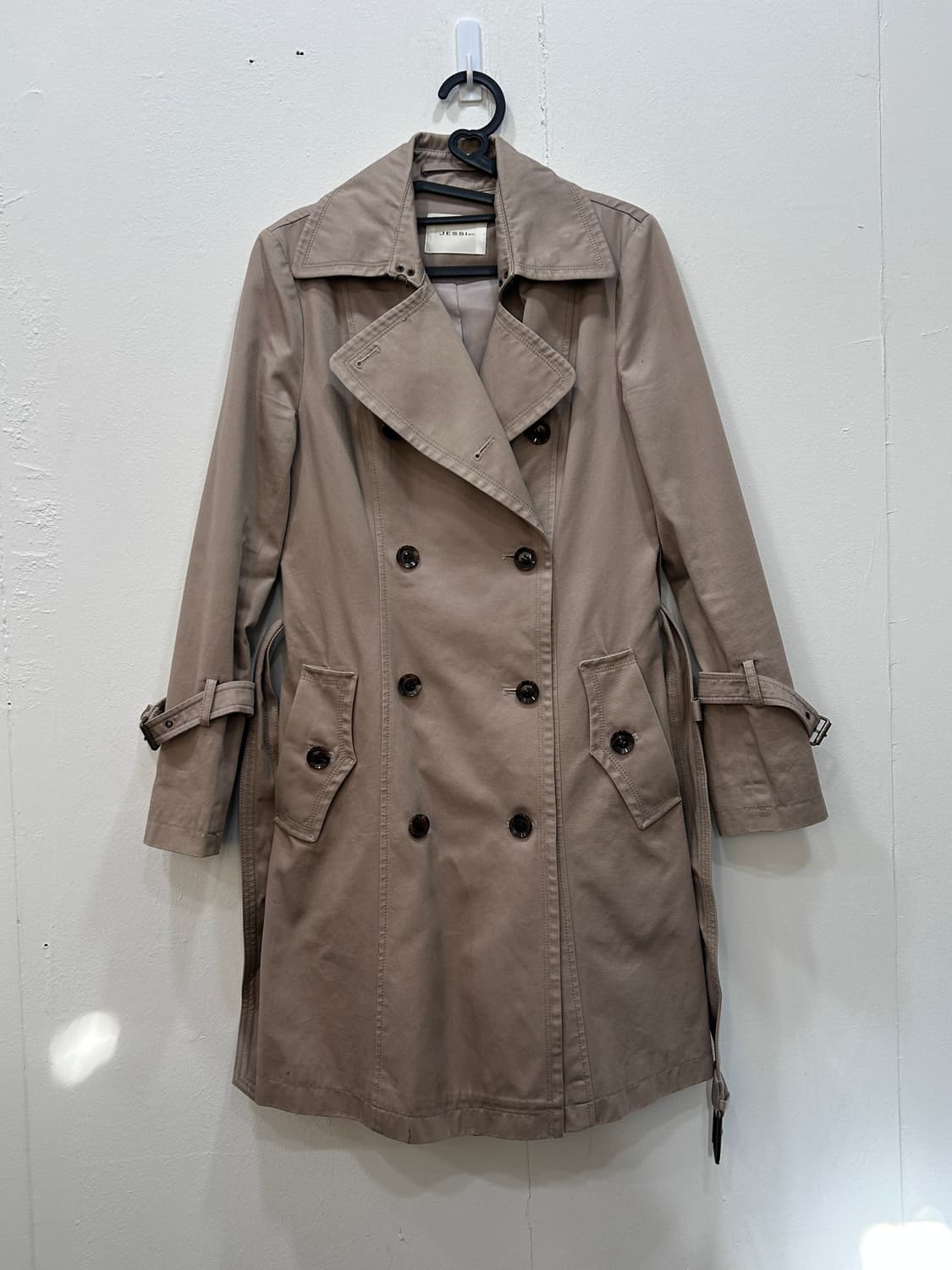 [55-66] 제시뉴욕 베이지 트렌치코트 여성 66사이즈 상품이미지1