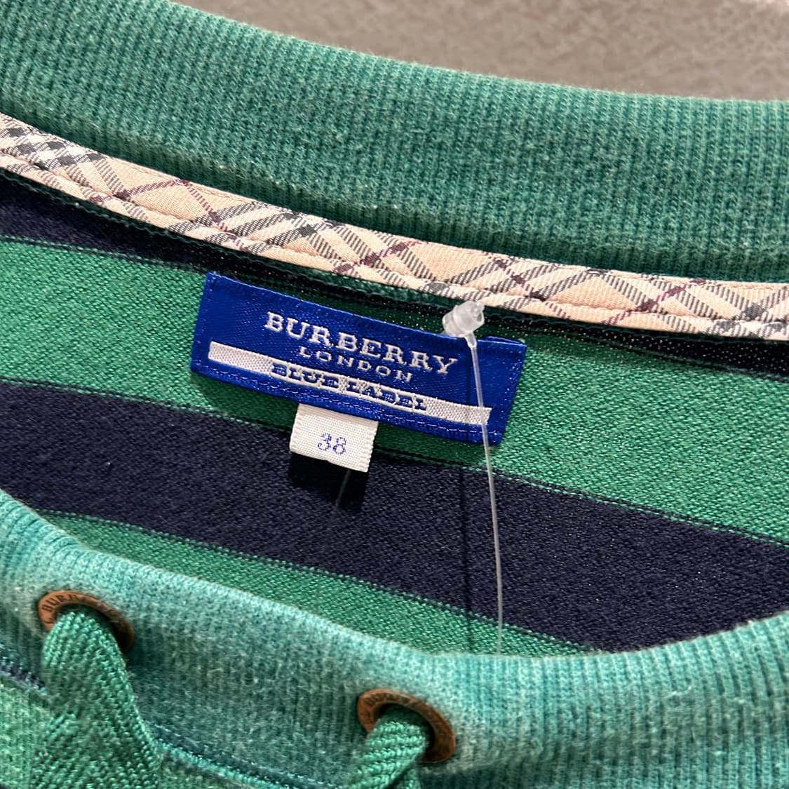 Burberry Green Stripe Long T-shirts 상품이미지9