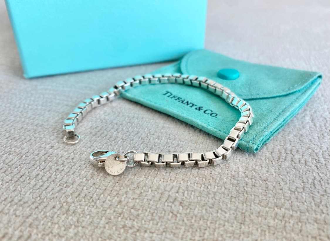 티파니 실버 베네치안 팔찌 18.5CM 남녀공용 상품이미지4