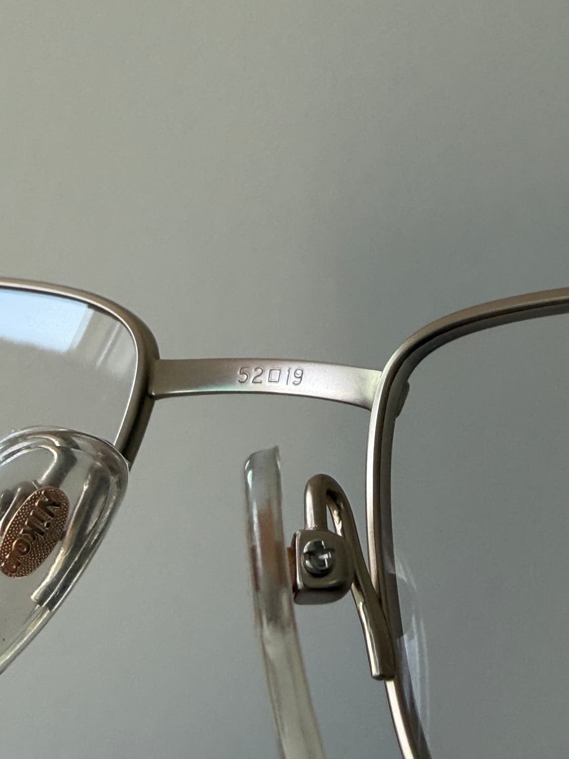 [데드스탁] 90s 니콘 Nikon 아이웨어 티타늄 골드 안경테 상품이미지7