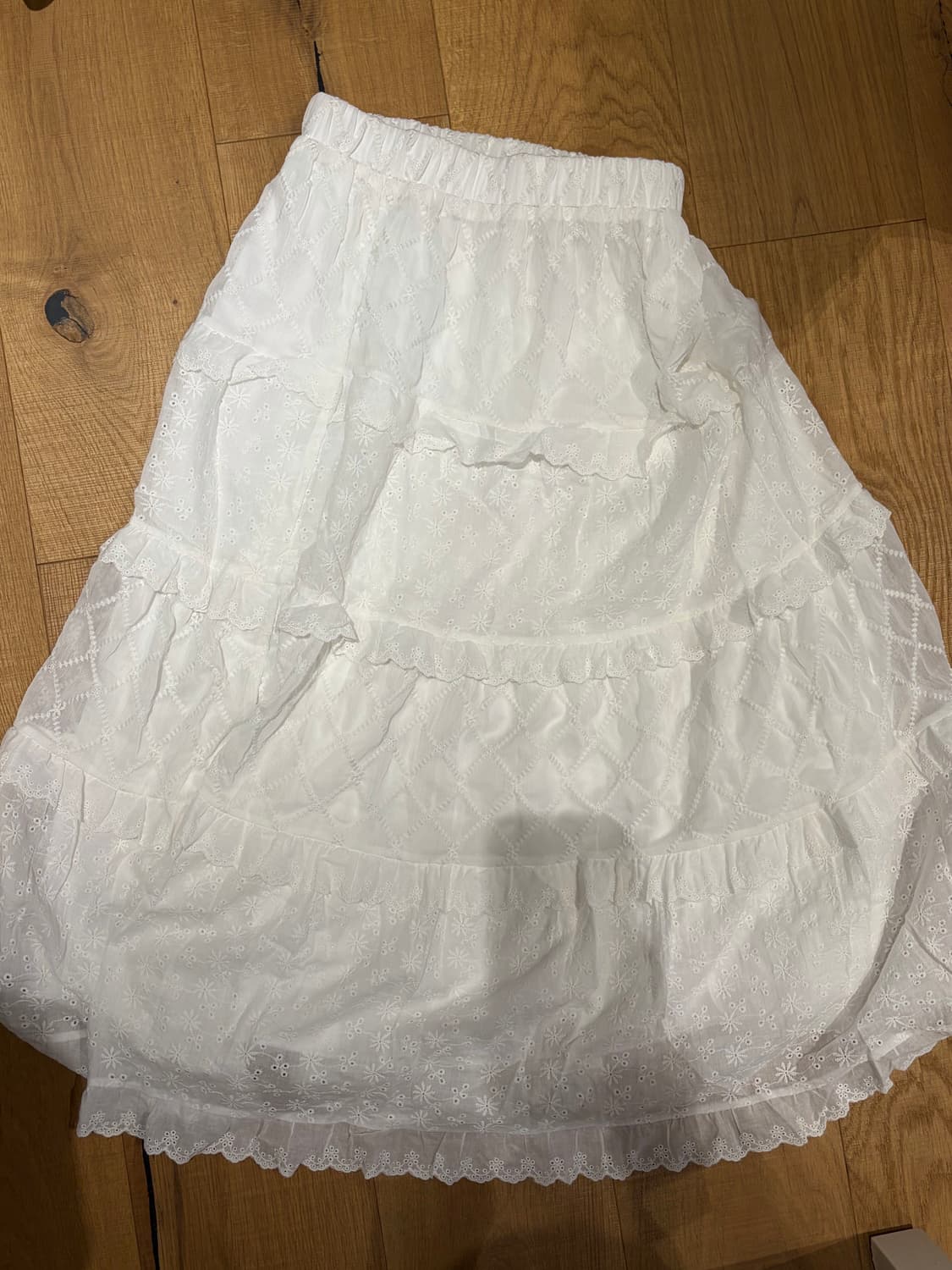 레이스 캉캉 롱스커트 상품이미지2