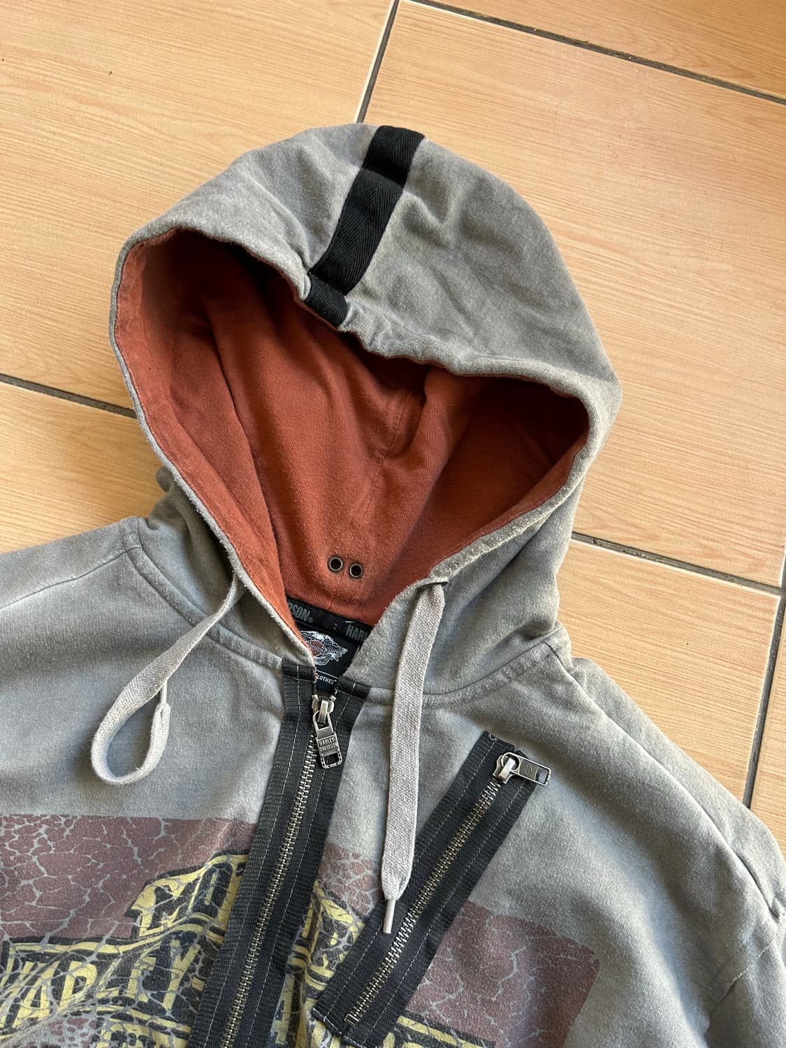 빈티지 할리데이비슨 후드집업 상품이미지2