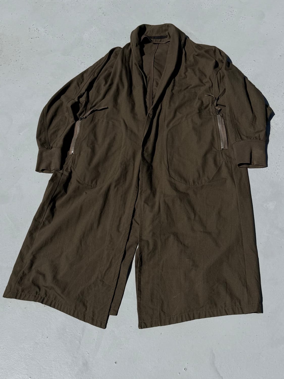 18AW Nylon Serge Gown Jacket Coat 상품이미지2