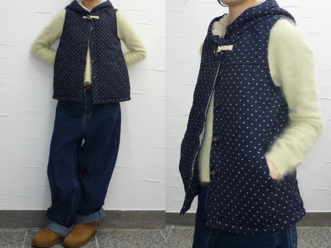 dotty navy vest 상품이미지1