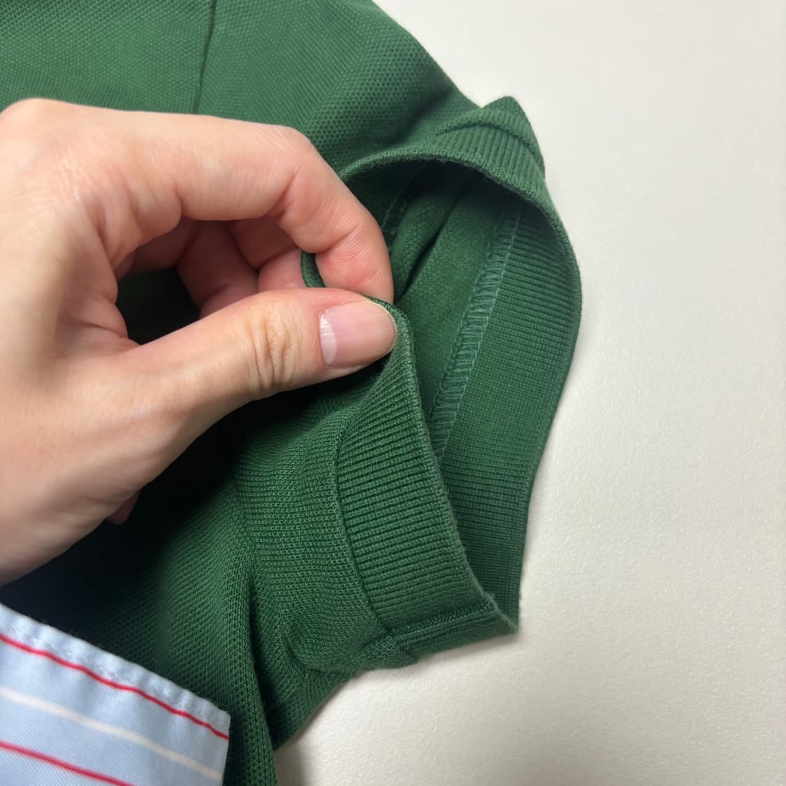 라코스테 피그먼트 그린 크록패치 하프버튼 트임 카라넥 PK 피케 반팔 상품이미지5