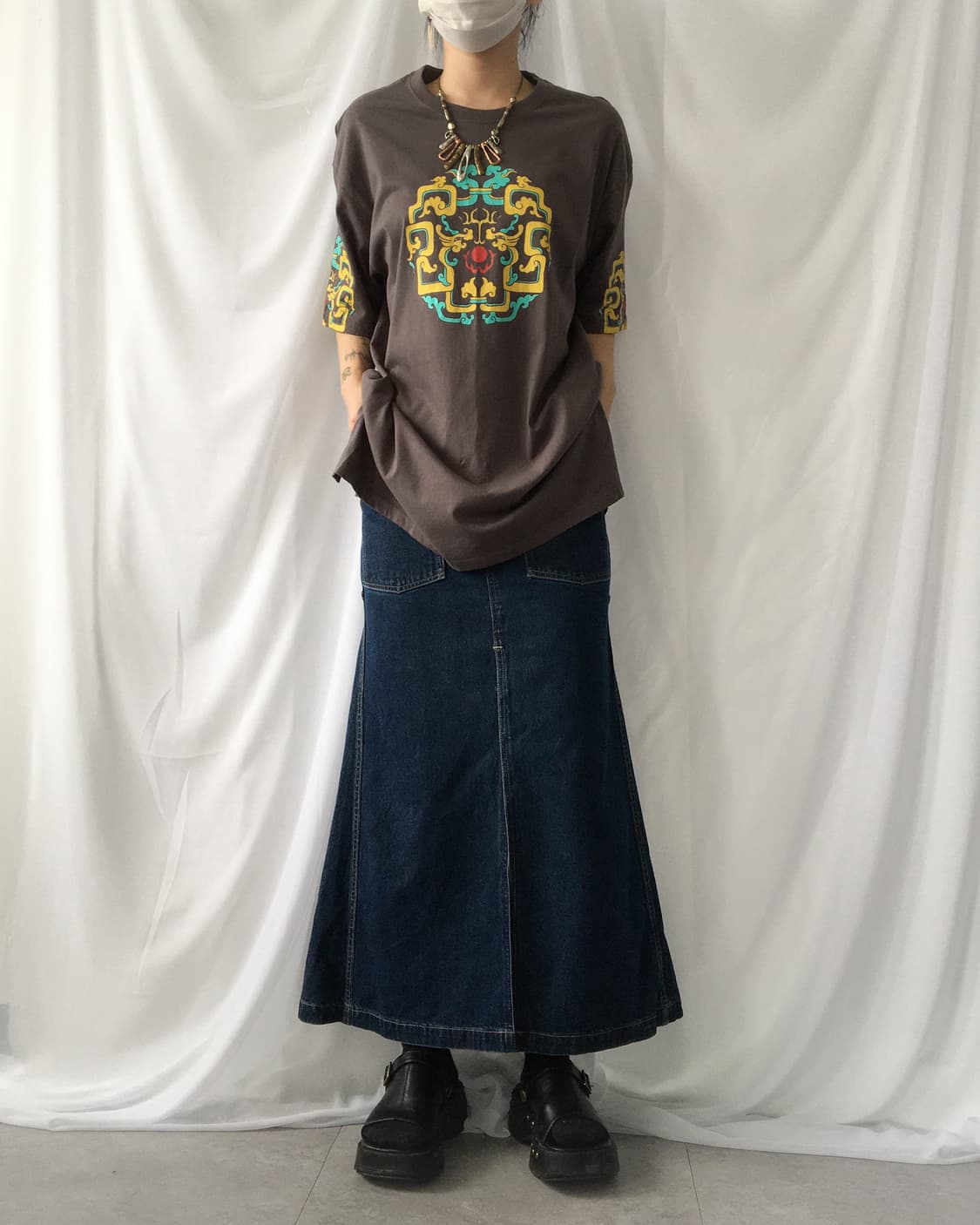 Oriental printing t shirt 상품이미지6