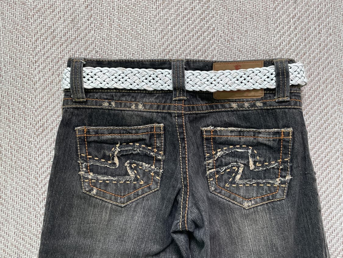 빈티지 화이트 브레이디드 위빙 벨트 상품이미지3