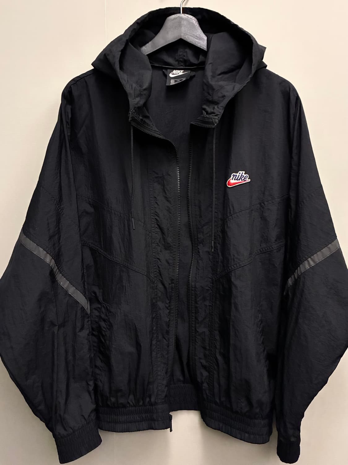 (XL~2XL)나이키 헤리티지 윈드러너 레글런 바람막이자켓 블랙 상품이미지9