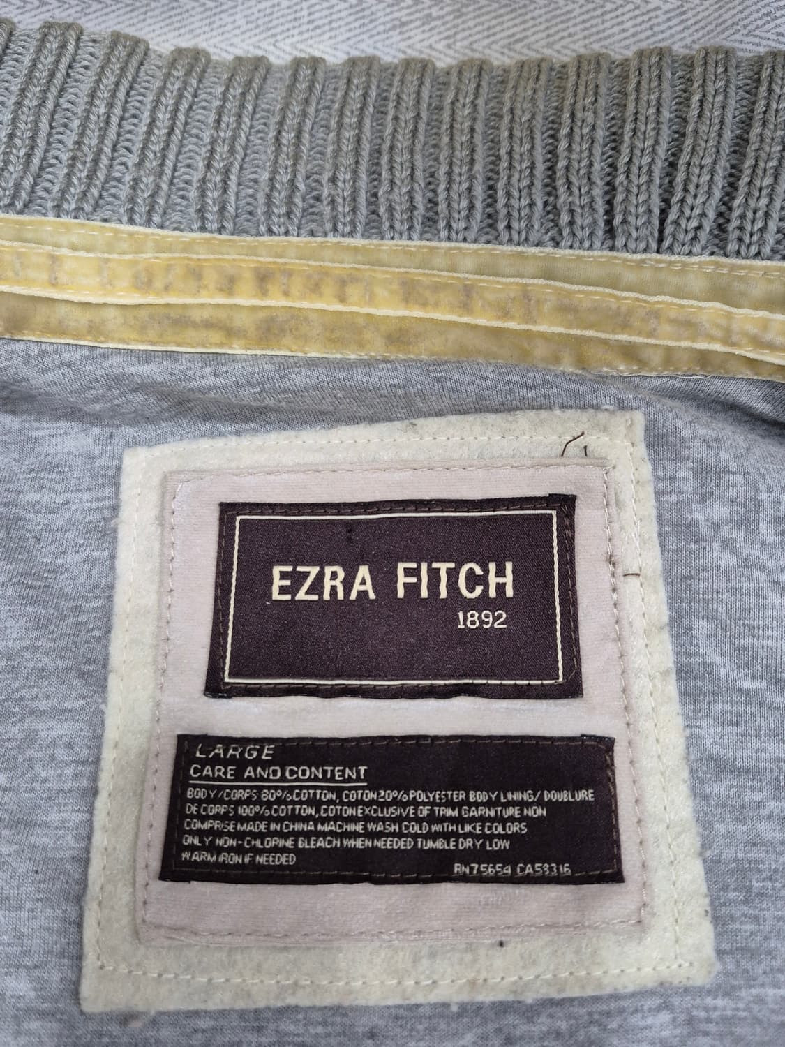 ABERCROMBIE & Ezra Fitch 하이넥 집업 자켓 L사이즈 상품이미지6
