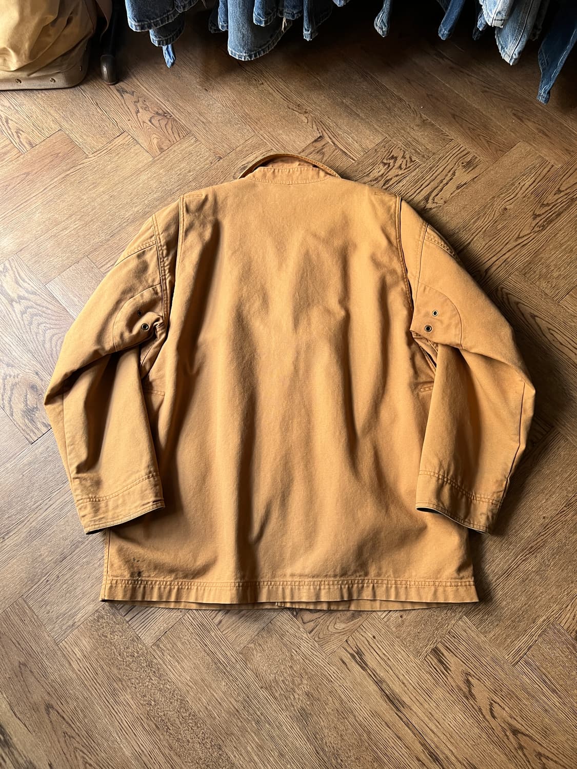 [L]엘엘빈 USA 체크 라이닝 브라운 캔버스 헌팅 자켓 상품이미지8