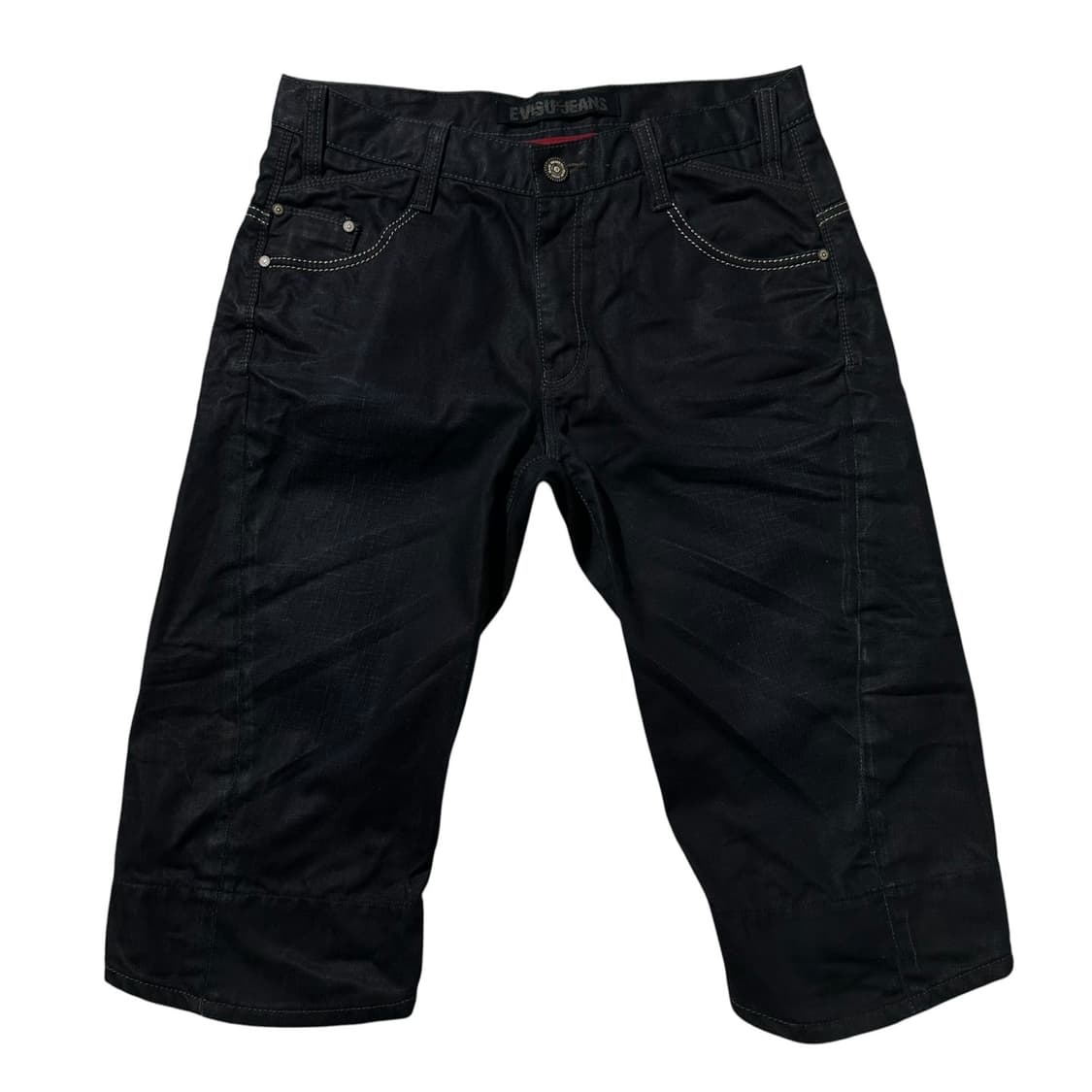 에비수 엔지니어드 데님 코팅 하프 팬츠 상품이미지2