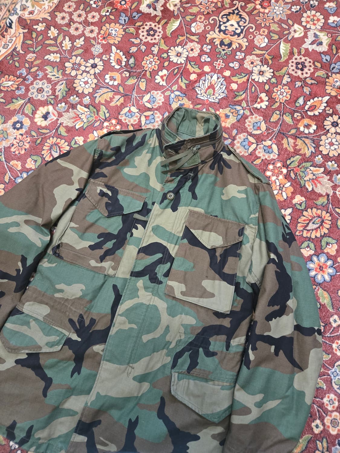오리지널 US ARMY M65 필드 자켓 우드랜드(스몰/레귤러) 상품이미지2