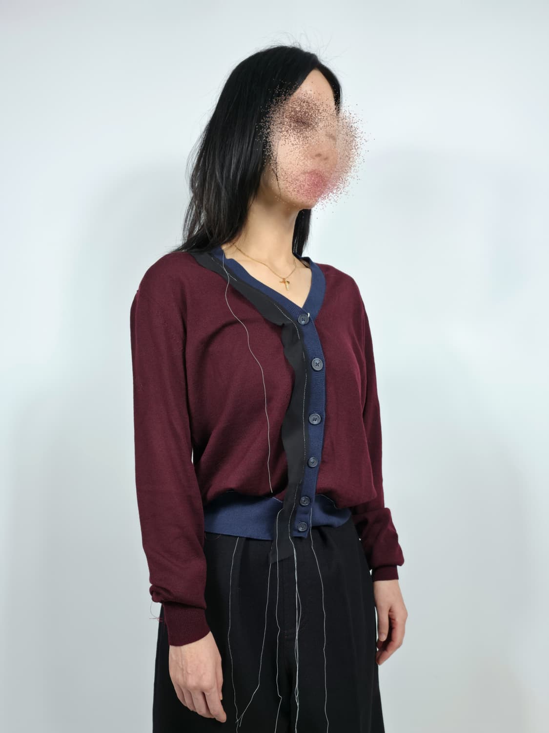 (XS)(새상품)메종 마르지엘라 스티치 울 가디건 상품이미지5