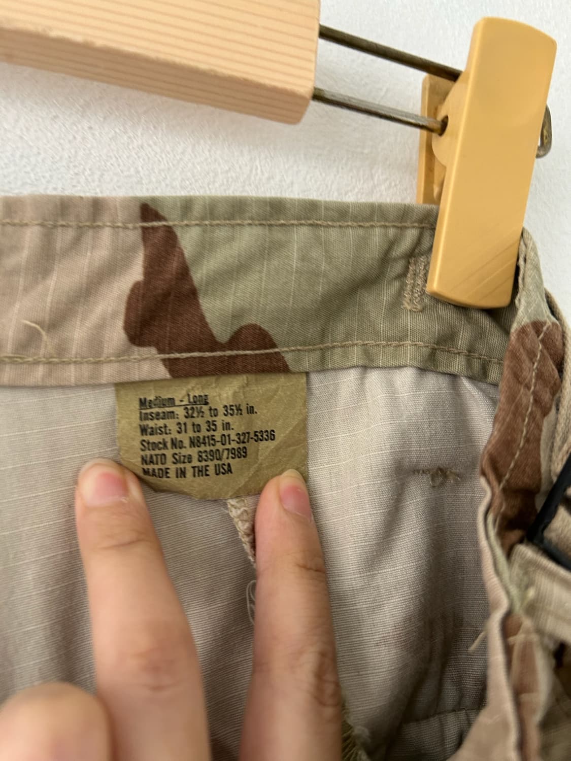 90-00's U.S Army Desert Camo BDU Combat  상품이미지5