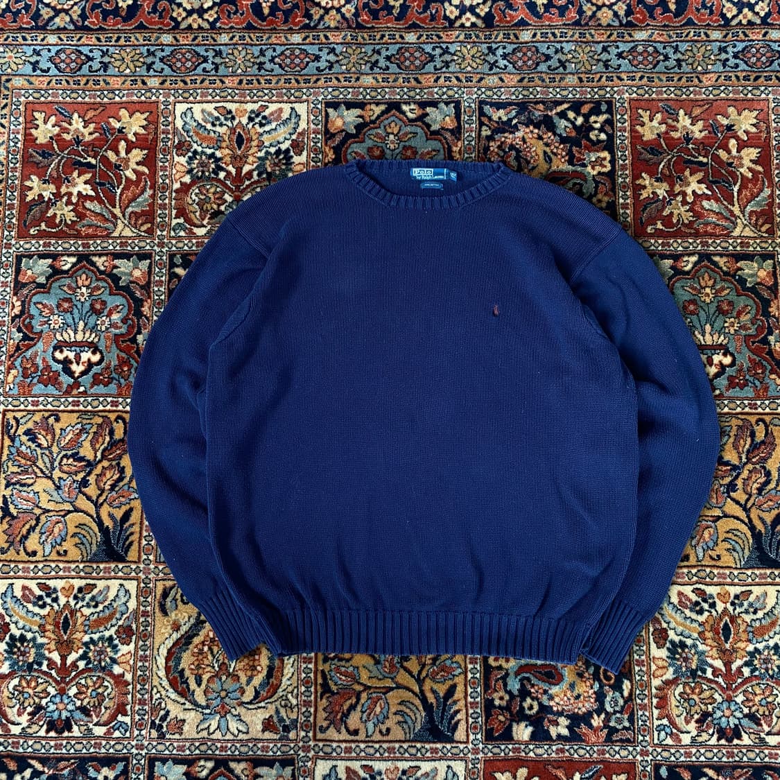 🌊Polo cotton knit navvy 상품이미지1