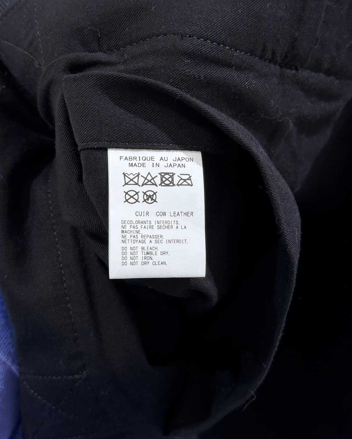 요지 야마모토 블랙 시그니처 레더 토트백 상품이미지8