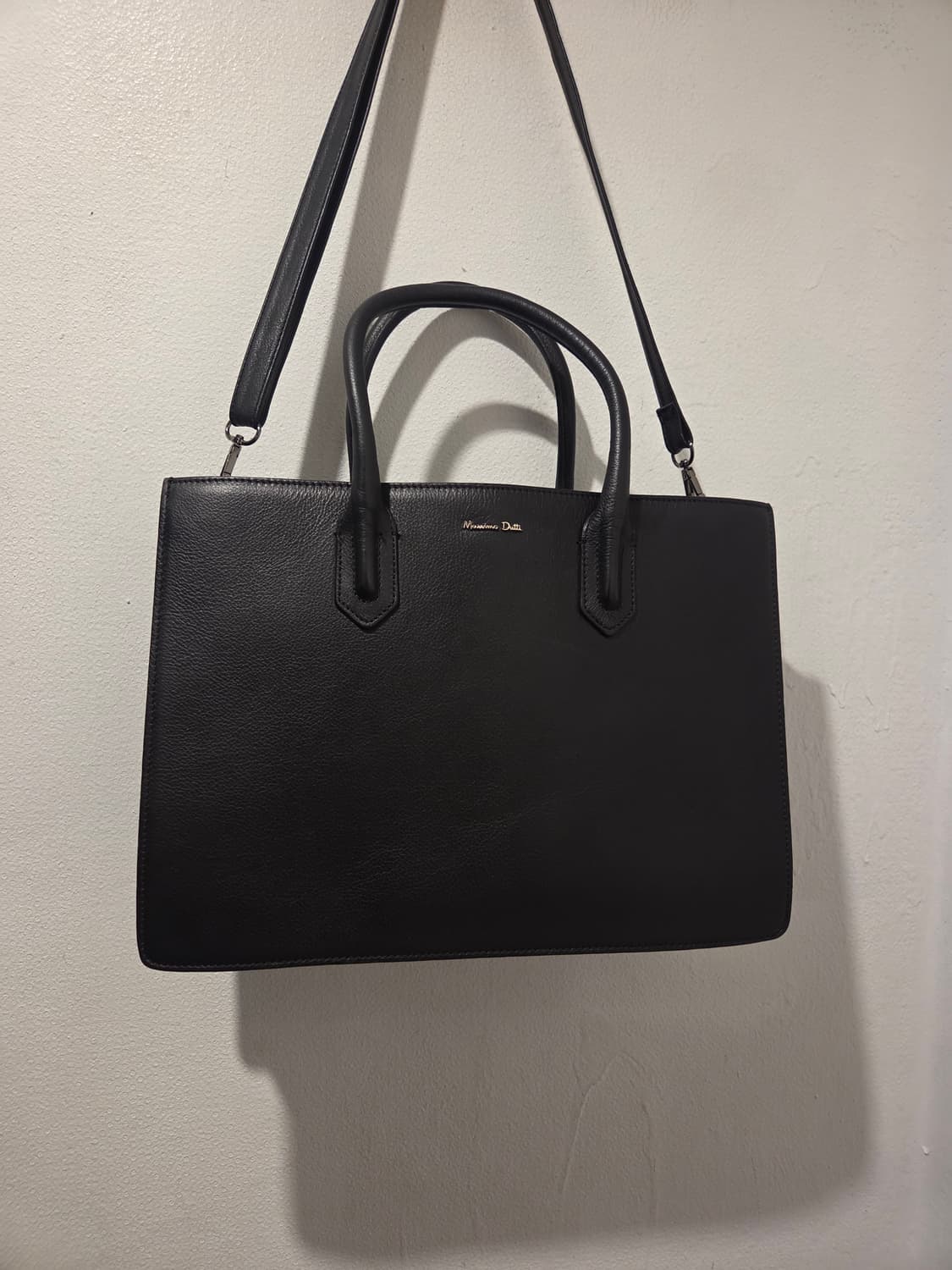 마시모두띠  블랙 소가죽 토트백  상품이미지1
