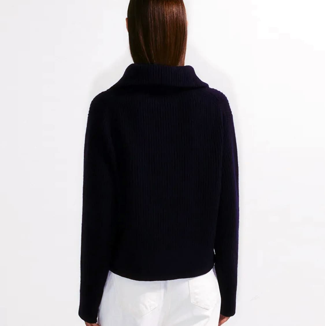 노티아(NOTIA) 캐시미어 하프집업 니트 프리사이즈 새상품 상품이미지4