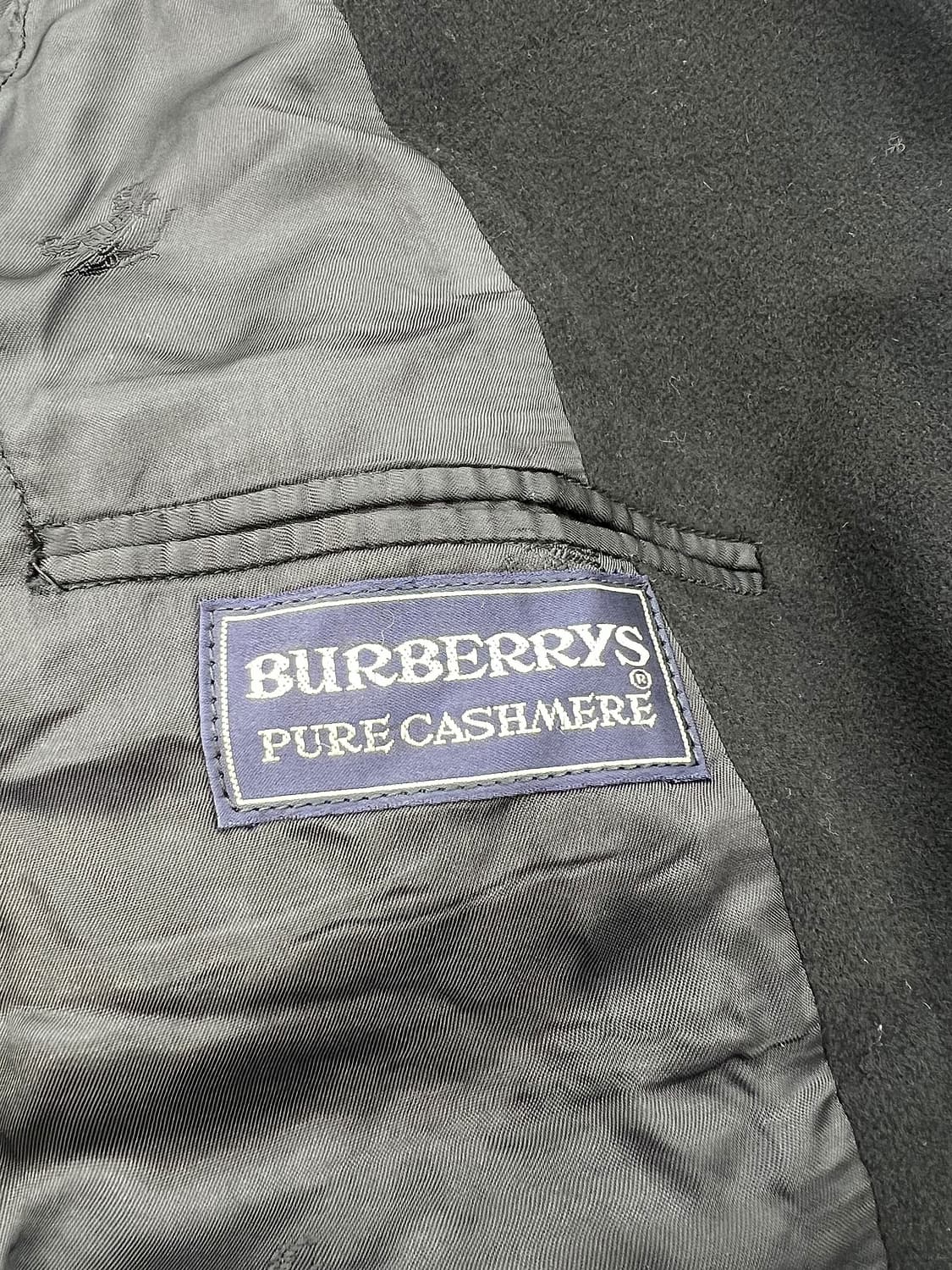 버버리 블랙 퓨어 캐시미어 블렌디드 히든 버튼 발마칸 코트 상품이미지8