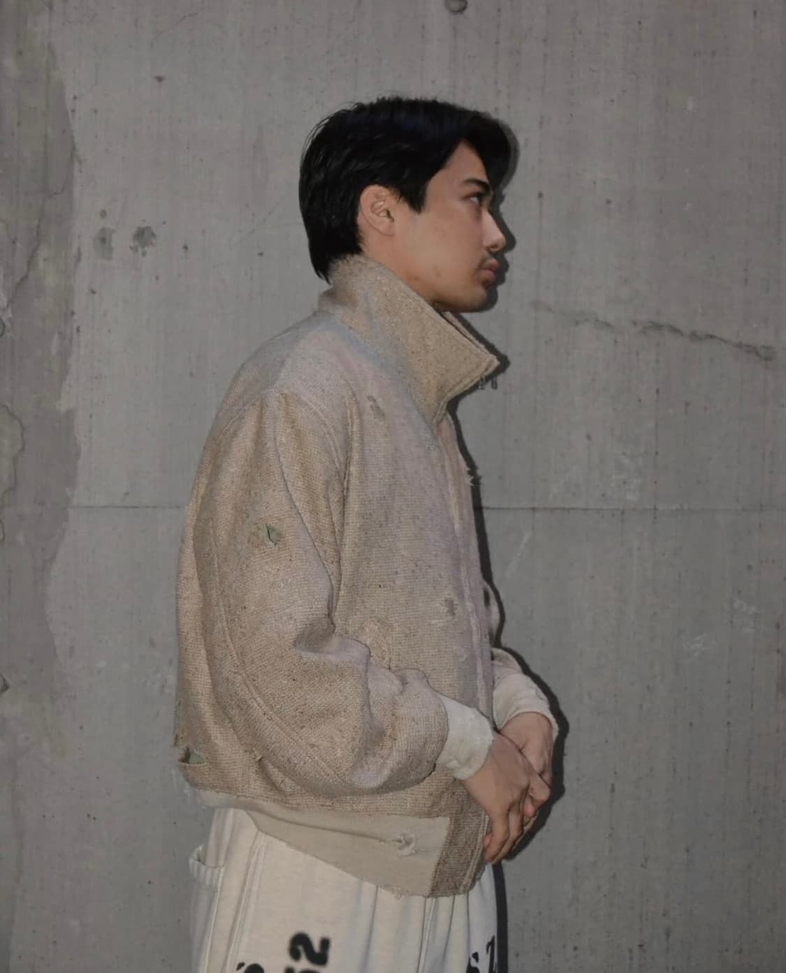 아나크로놈 ANACHRONORM 24fw 데미지 트위드 드리즐러 자켓 2 상품이미지2