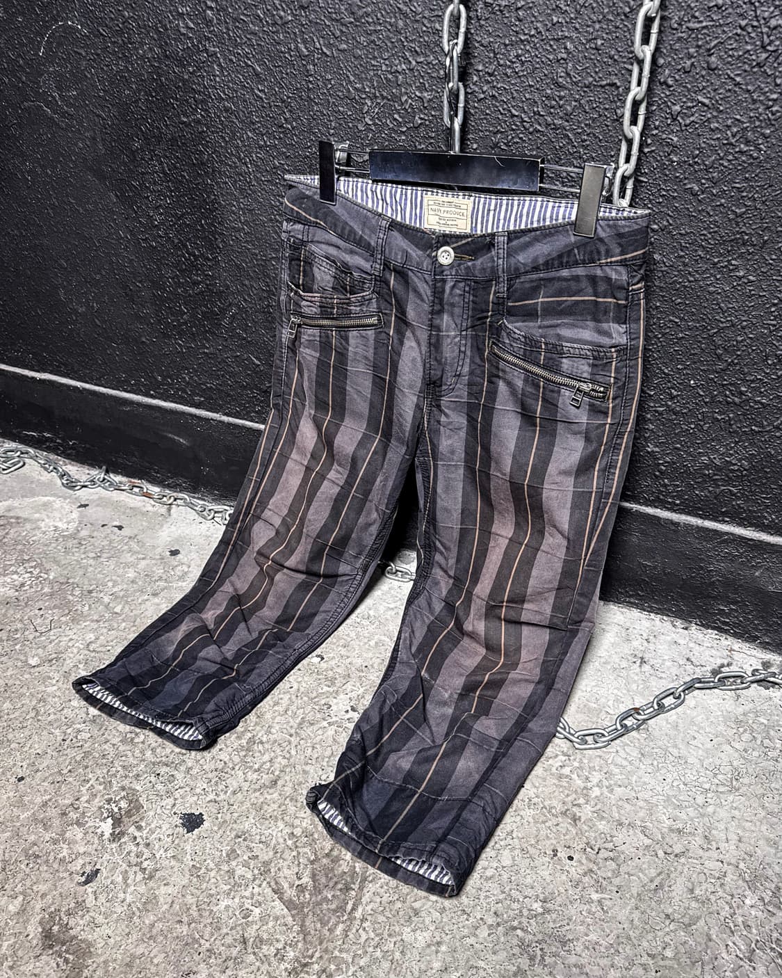 NAVY PRODUCE – Stripe Zipper Pants 상품이미지6