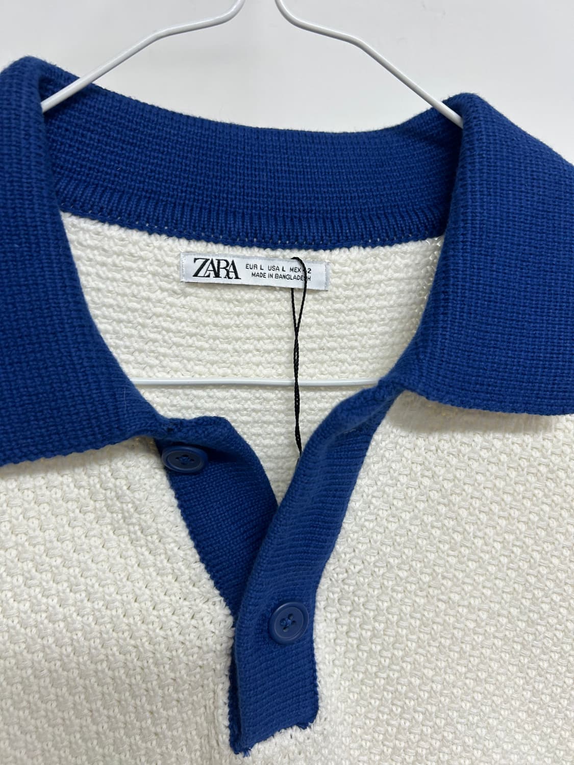 자라 남성 니트 폴로 티셔츠 L,XL 상품이미지2