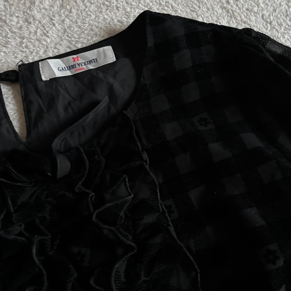 일본빈티지 갤러리 비스콘티 고딕 체크 탑 상품이미지2