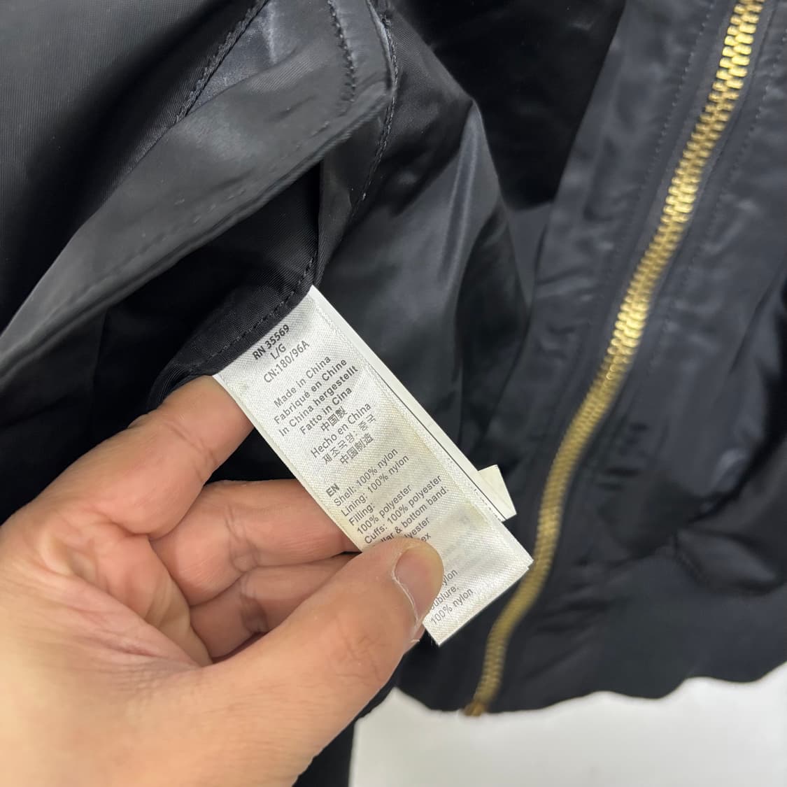 알파인더스트리 블랙 MA-1 항공 점퍼 상품이미지6