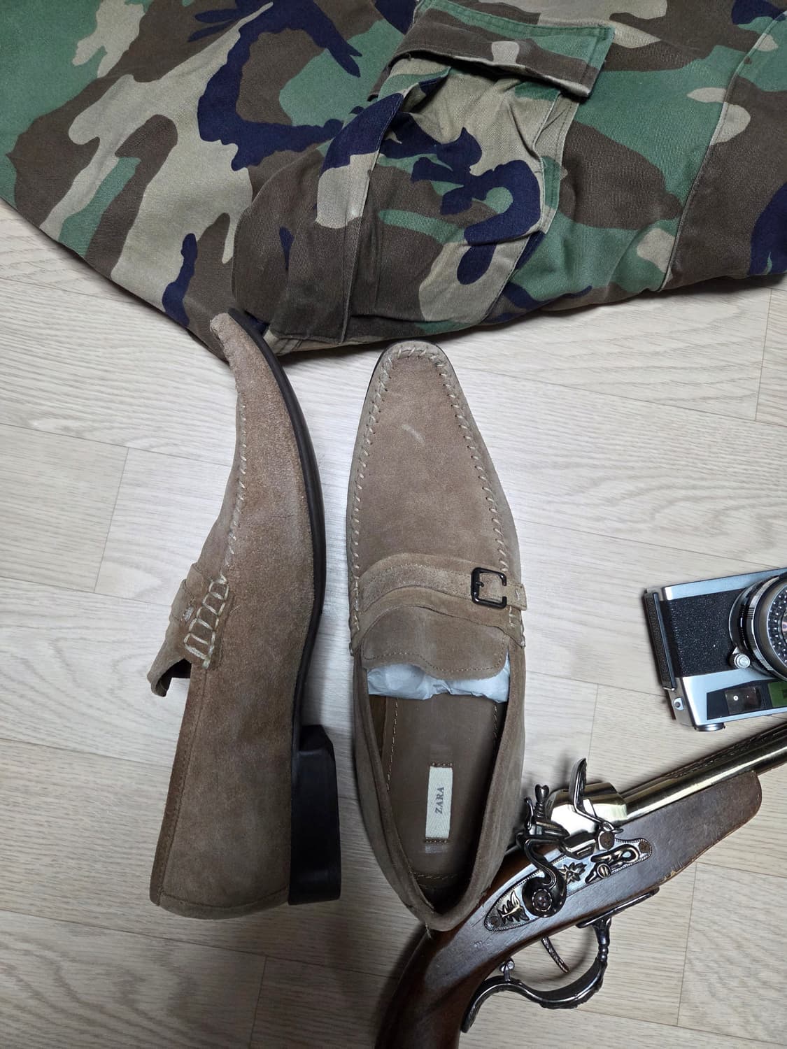 ZARA 자라 스웨이드 가죽 로퍼 상품이미지5