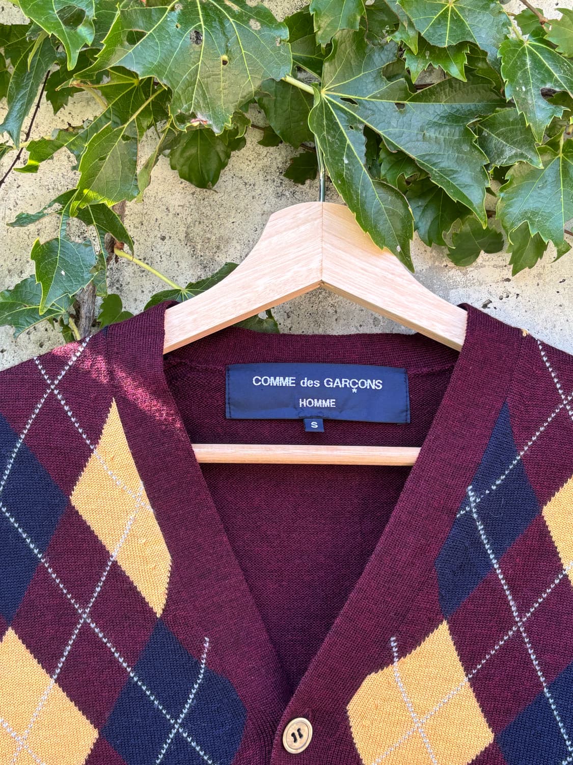 Comme Des Garcons Homme Argyle Cardigan 상품이미지3