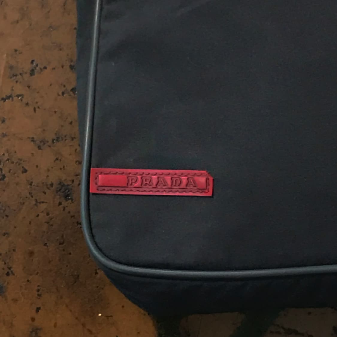 90s 프라다 에이징 차콜 미니 크로스백 숄더백 상품이미지3