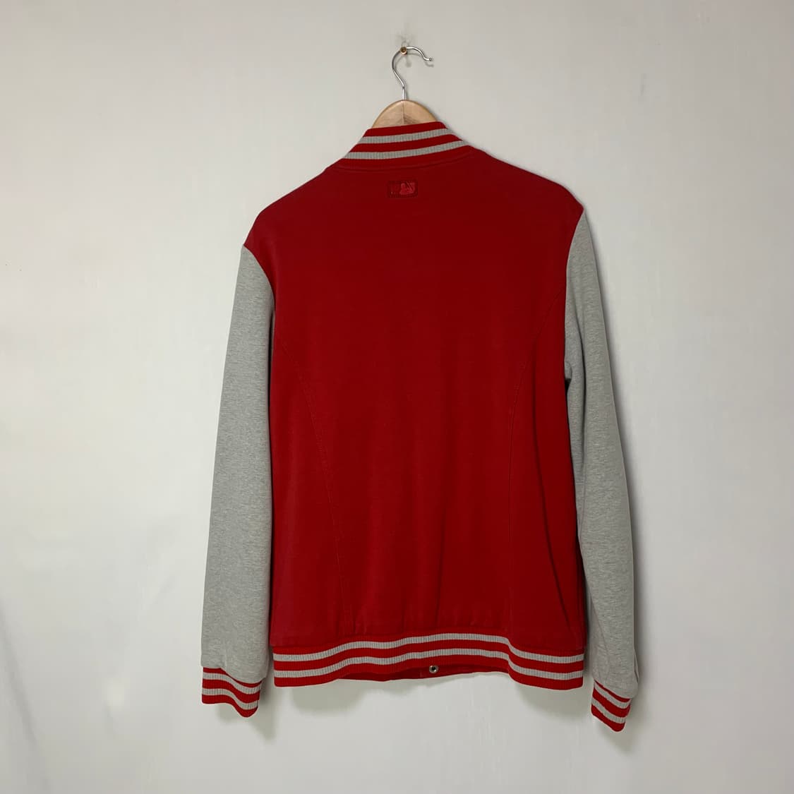 MLB 빈티지 스타디움 자켓 바시티 점퍼 레드 그레이 105 엠엘비 상품이미지5