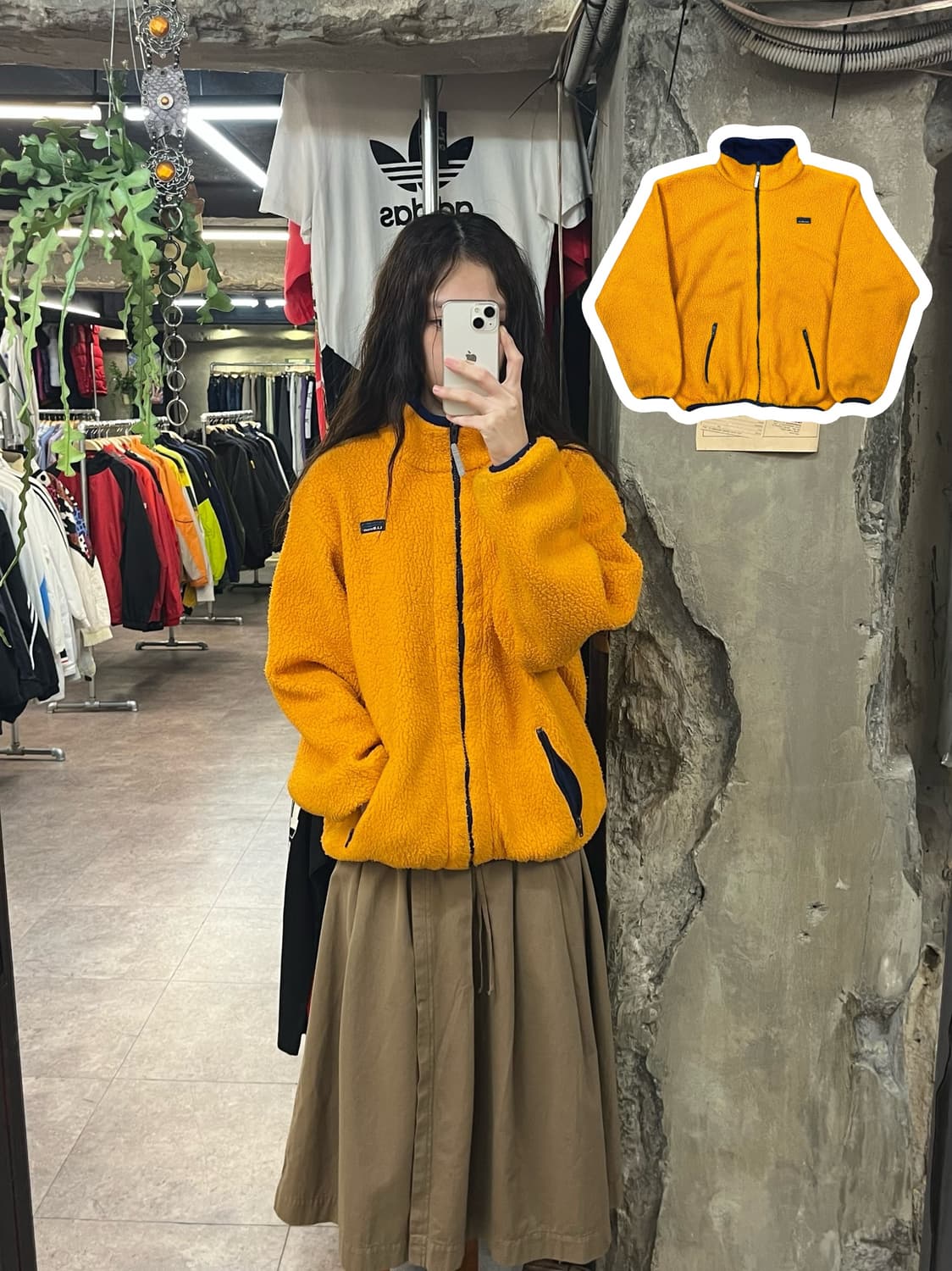 엘엘빈 USA 플리스 자켓 오렌지 키즈 L #csz1832 상품이미지1