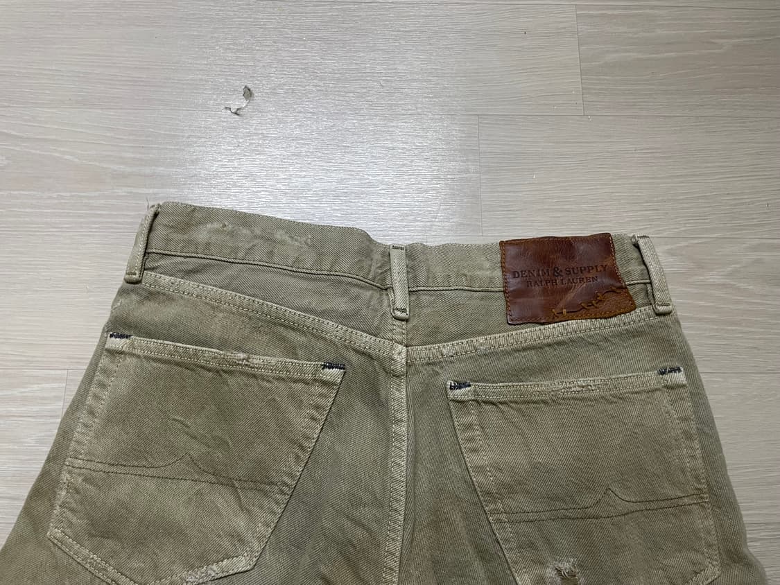 폴로 랄프 로렌 데님 & 서플라이✨ 빈티지 워싱 슬림핏 카키 팬츠 바지 상품이미지6