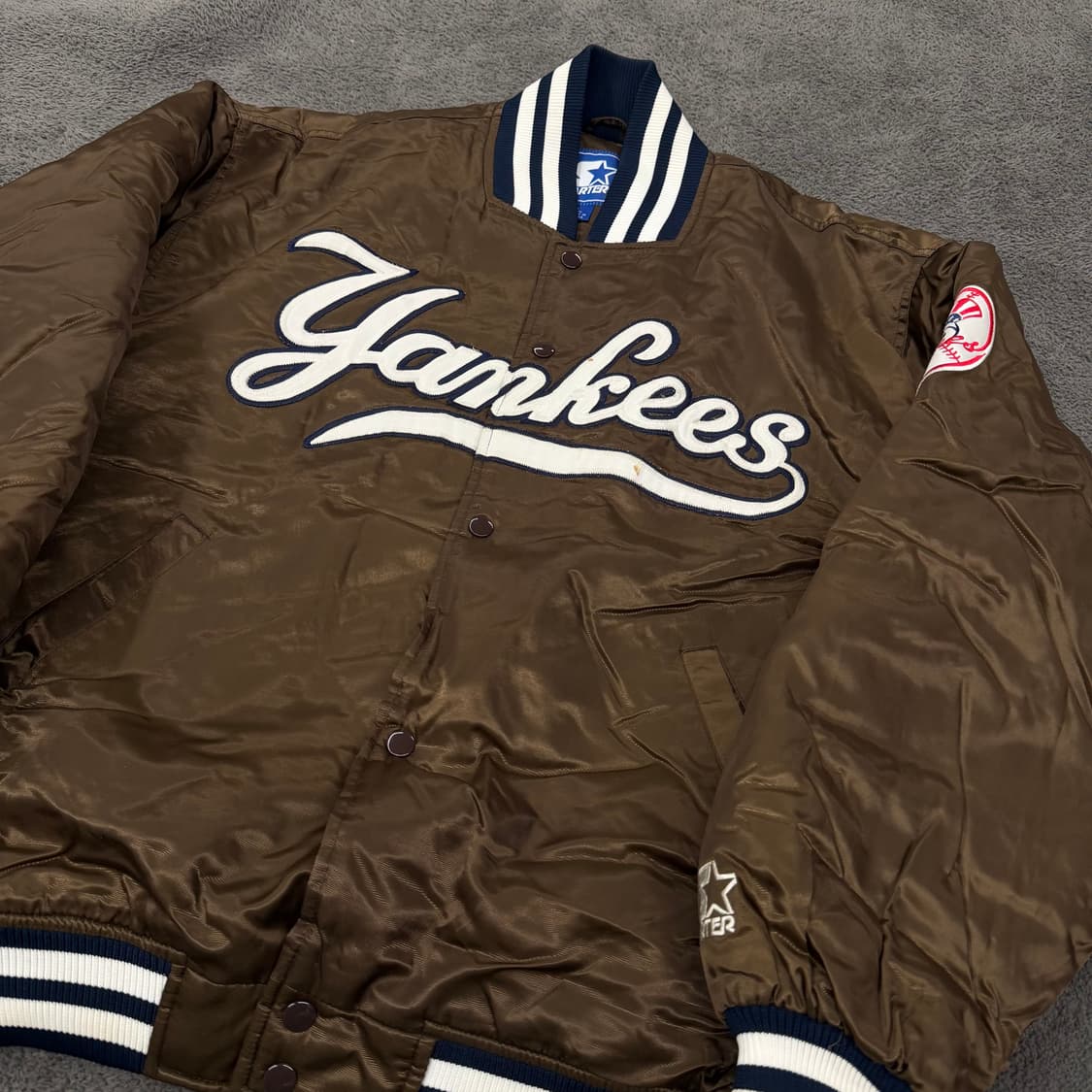[정품/L] 스타터 뉴욕양키스 스타디움 바시티 자켓 상품이미지1