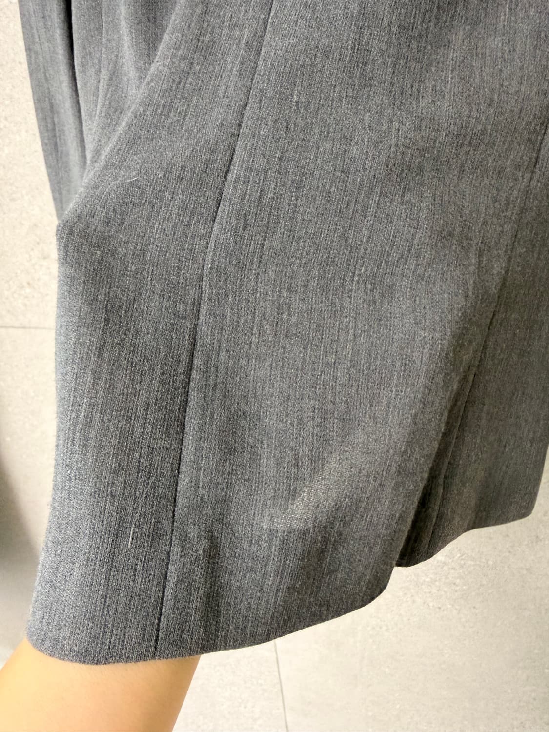 Keith 여성 그레이 블레이저 얇은 모 자켓 상품이미지4