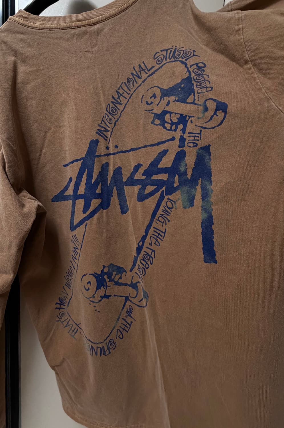 스투시 긴팔 브라운 롱슬리브 상품이미지3