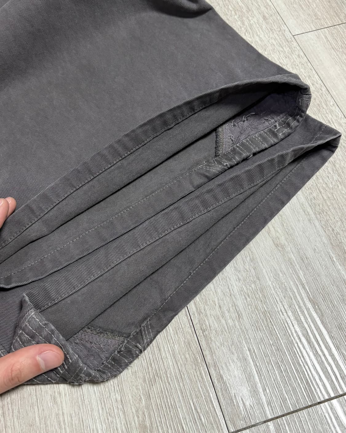 [3]폴리테루 1011 웨스턴 보로 팬츠 그레이 상품이미지8