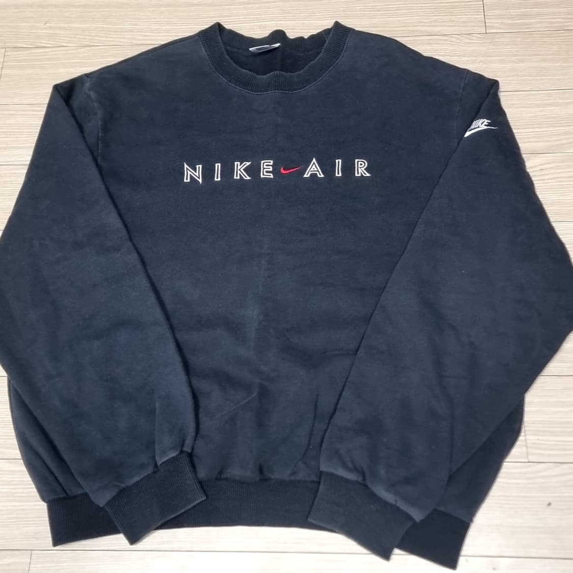 80-90s 국내제작 나이키 에어 맨투맨 네이비 빈티지(105) 상품이미지1