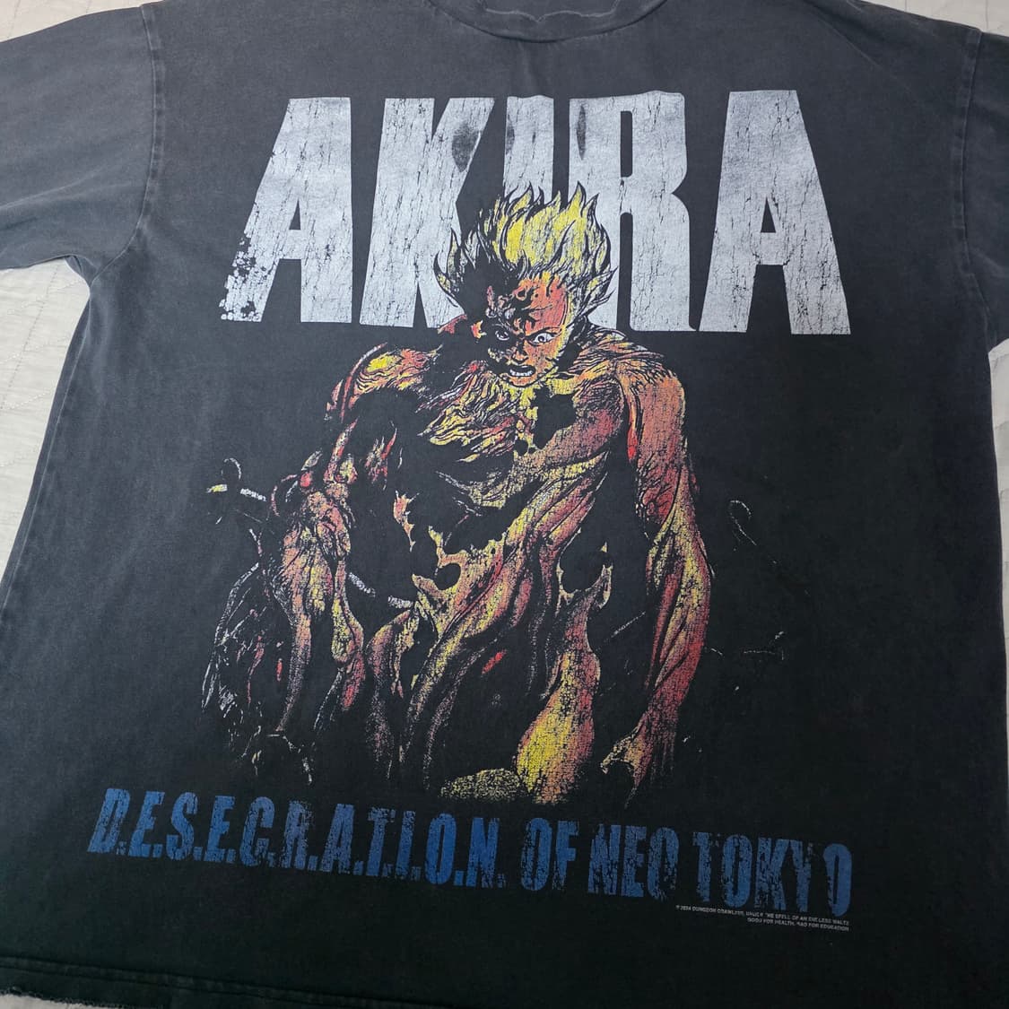 [L] 아키라 24 부틀렉 티셔츠 페이디드 블랙 상품이미지2