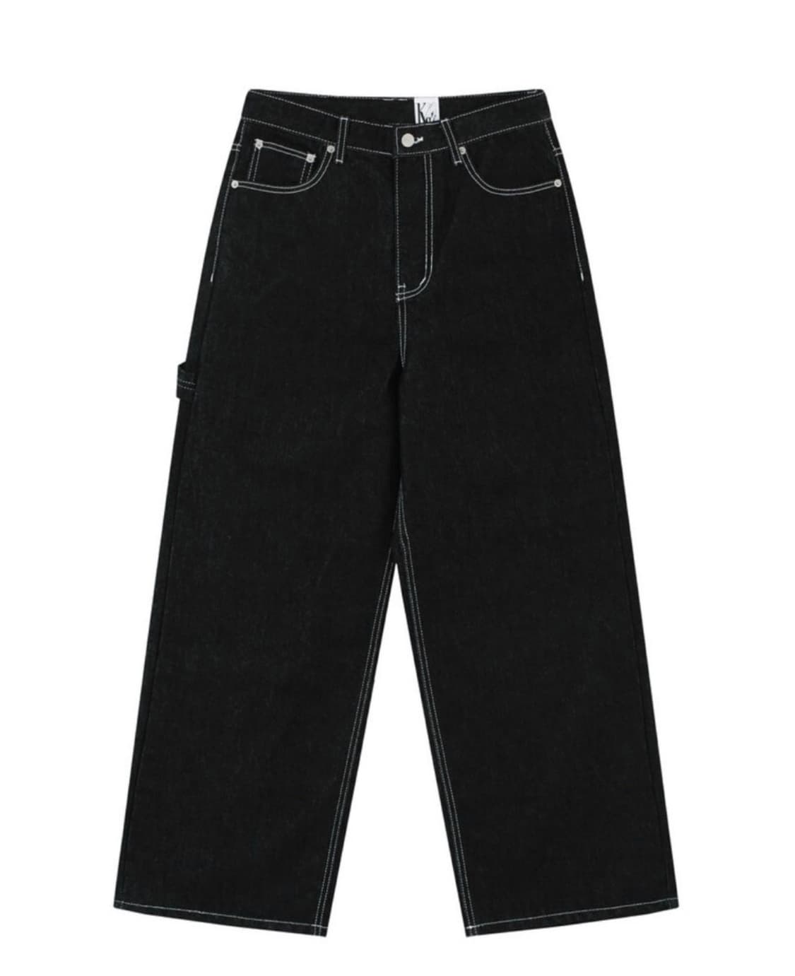 카시코 자수 논페이드 데님 팬츠 상품이미지2