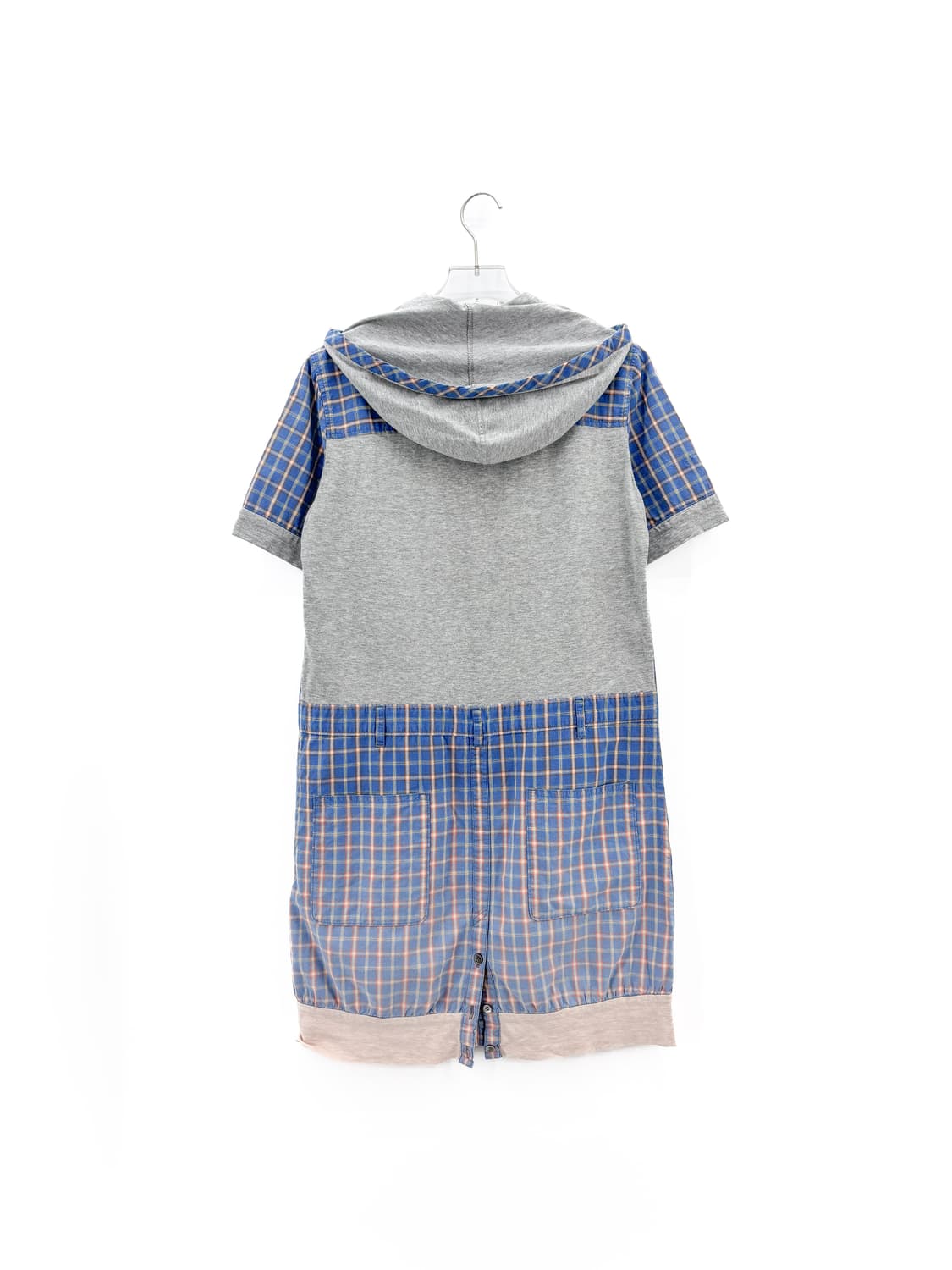 FRAPBOIS 체크 반팔 후드 원피스 자켓 상품이미지7