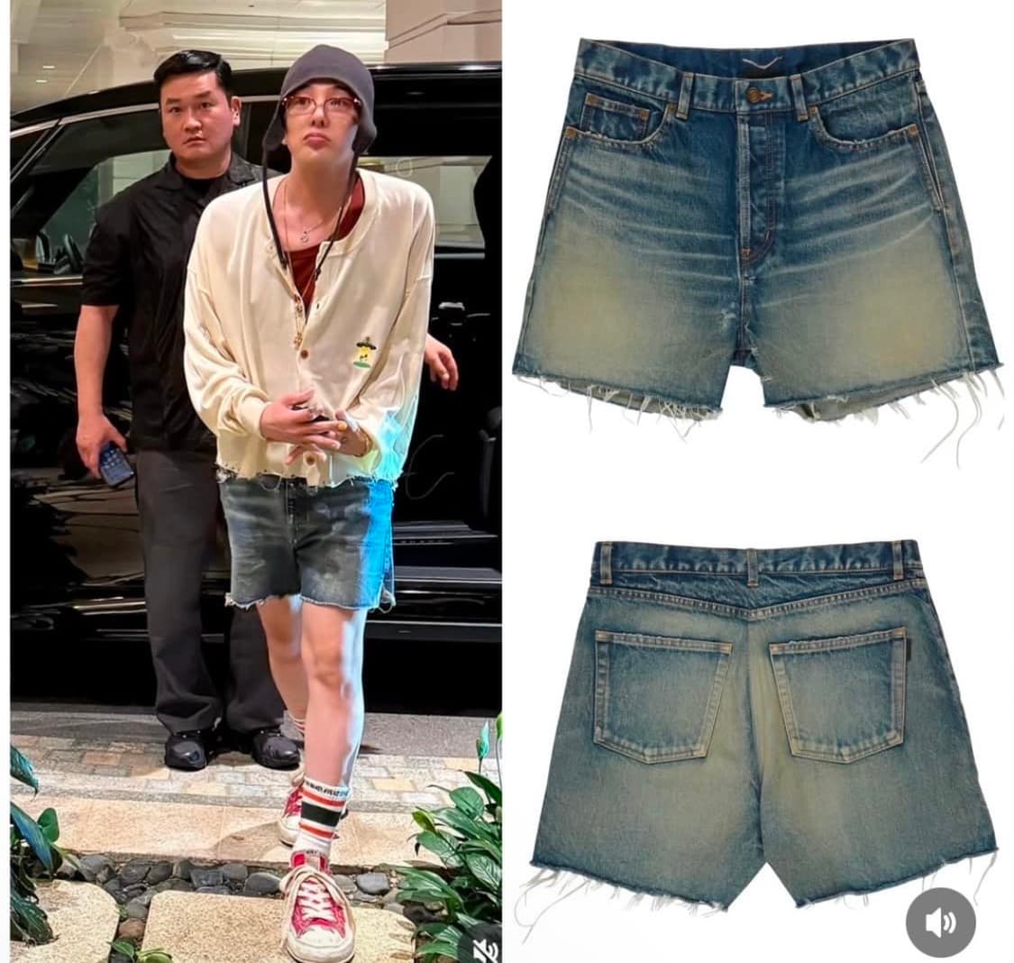 [구매중]Saint laurent 데님 쇼츠 반바지 지디 상품이미지1