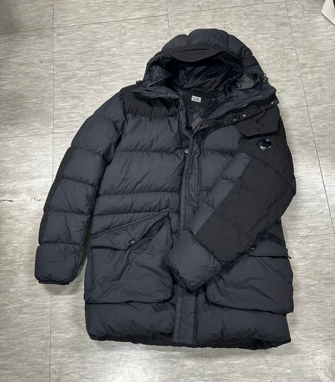 C.P.컴퍼니 블랙 덕다운 패딩 점퍼 110 상품이미지1