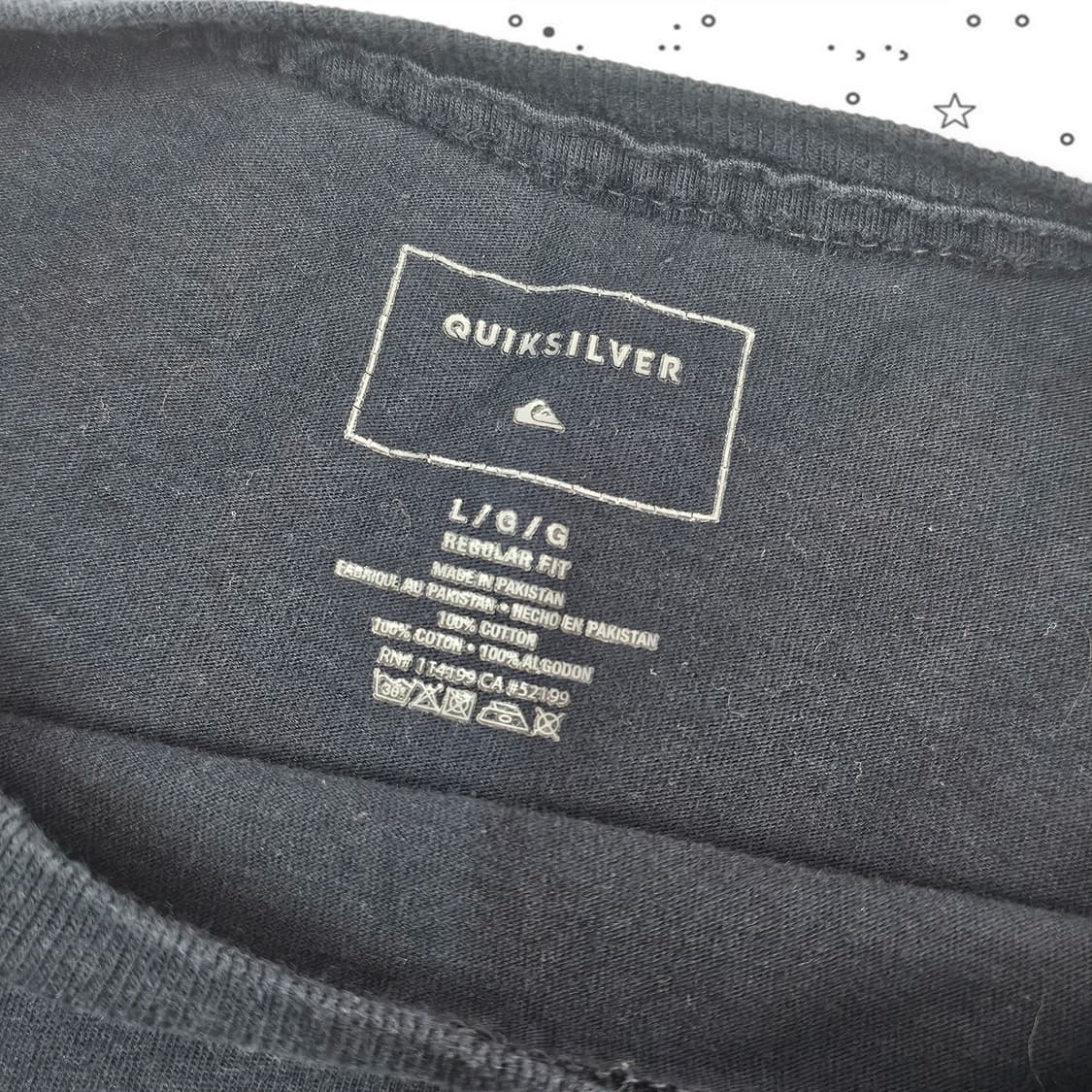 L Quiksilver 퀵실버 스컬 반팔 티셔츠 상품이미지3