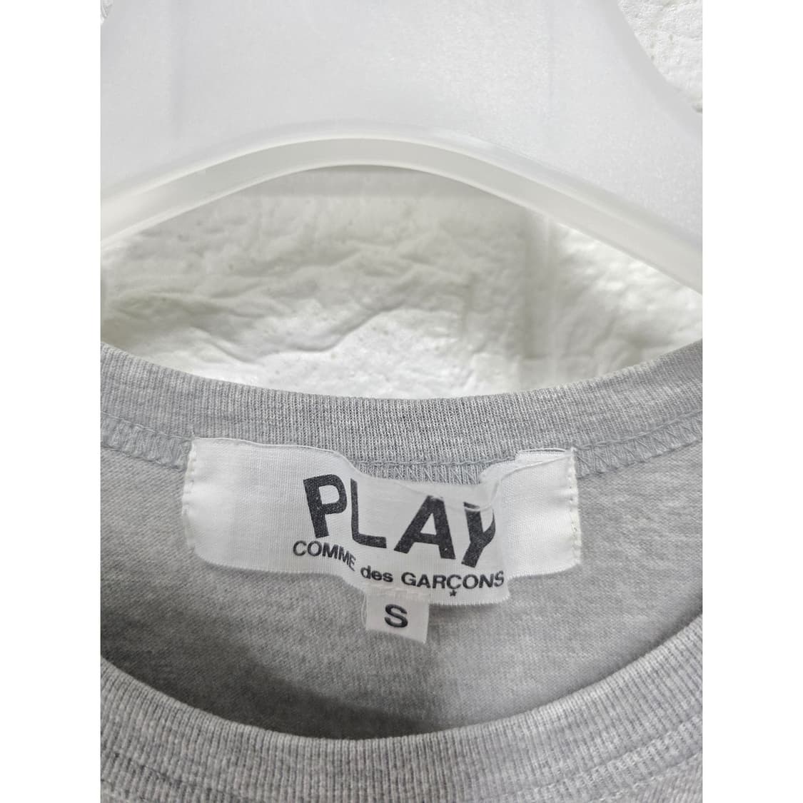 꼼데가르송 플레이 하트 로고 반팔티 그레이 S 상품이미지2