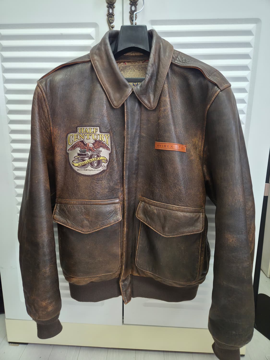 [50주년 한정판/25SS] 아비렉스 A-2 앤티크 럼 40사이즈 상품이미지1