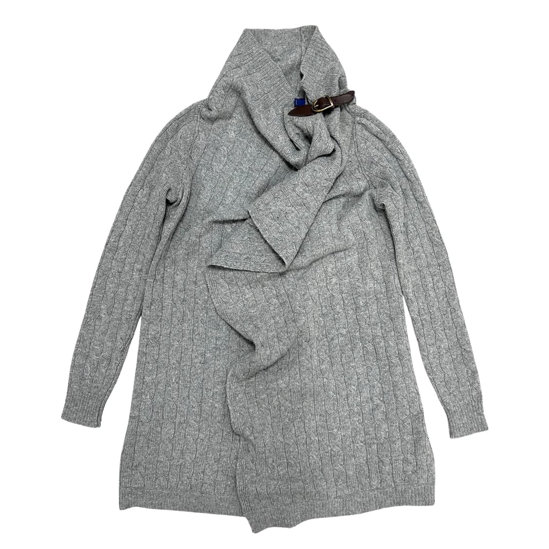 폴로 우먼스 울 캐시미어 레더스트랩 워머 가디건(S) 상품이미지1