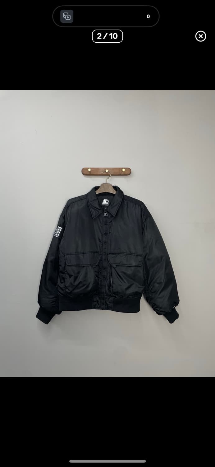 스타터 MA-1 블랙 투포켓 자켓 A3204 상품이미지2