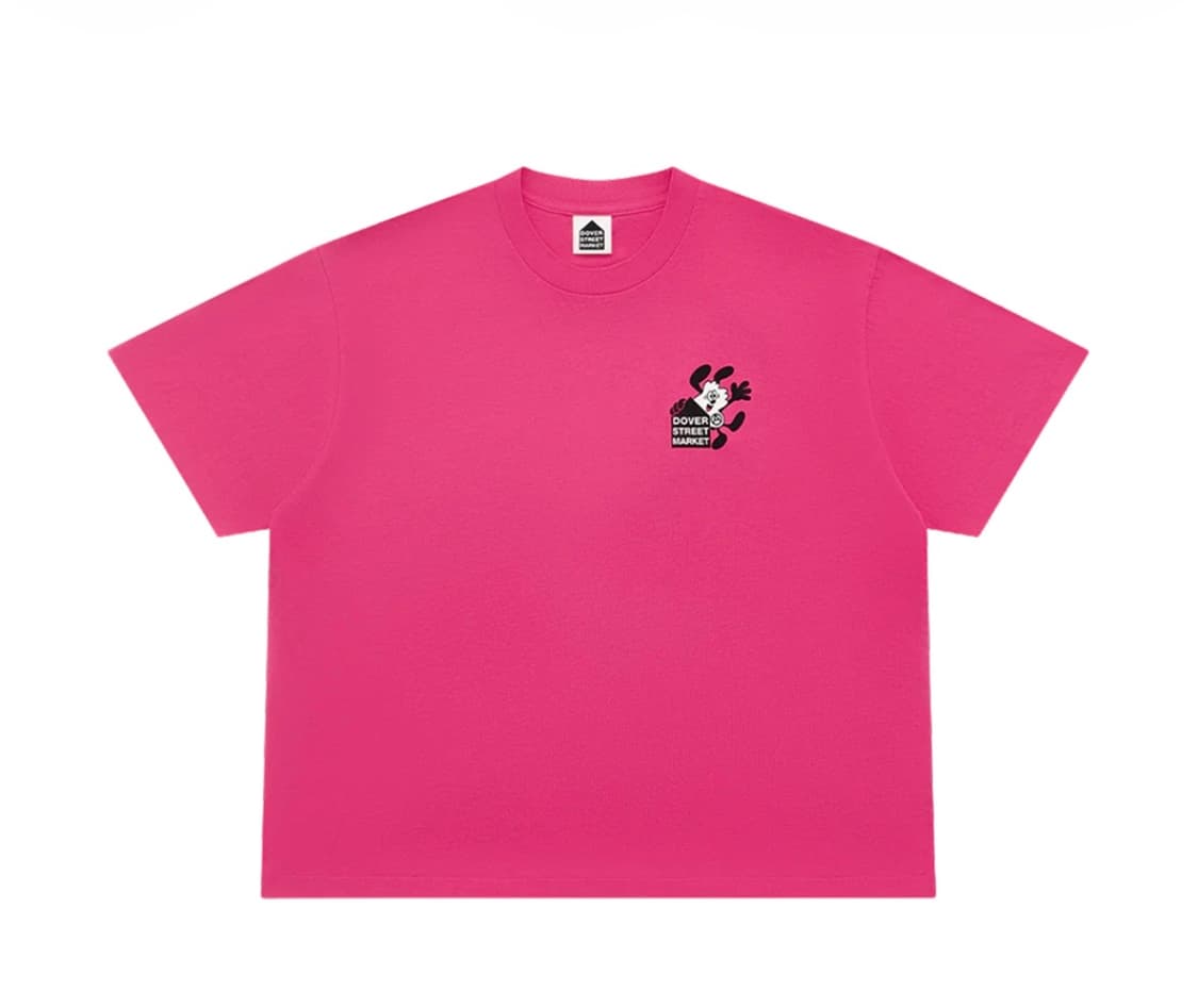 L) 베르디 x 도버 스트리트 마켓 반팔 티셔츠 핑크 Verdy DSM 상품이미지2